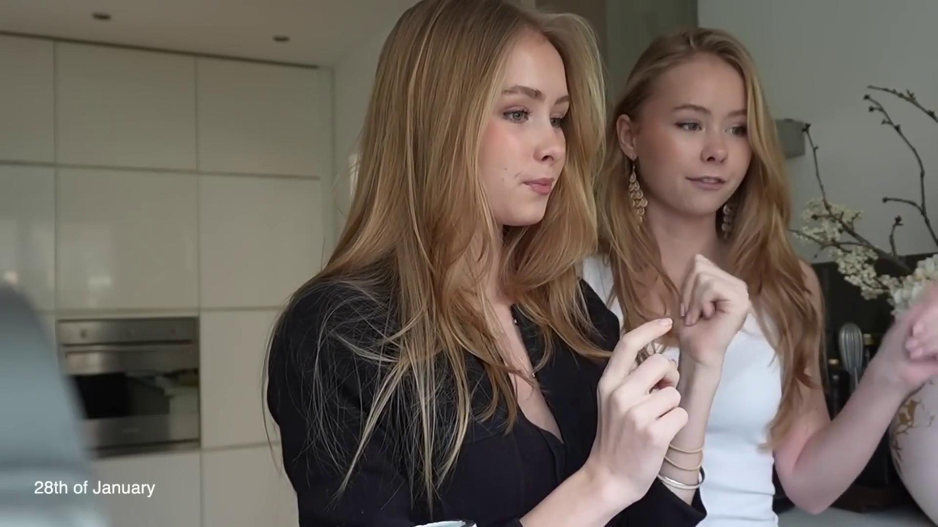 blonde swedish twins